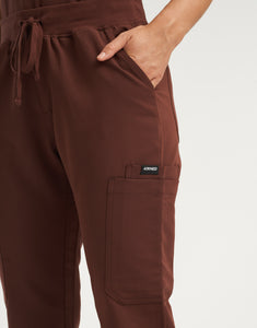Essential Multi-Pocket Scrub Pants - Cocoa