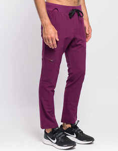 Essential Multi-Pocket Scrub Pants - Purple