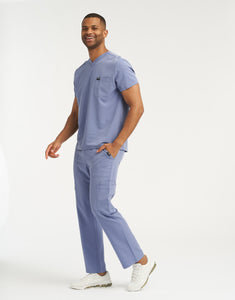 Essential Multi-Pocket Scrub Pants - Nova Blue