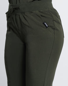 Essential Jogger Scrub Pants - Khaki Green