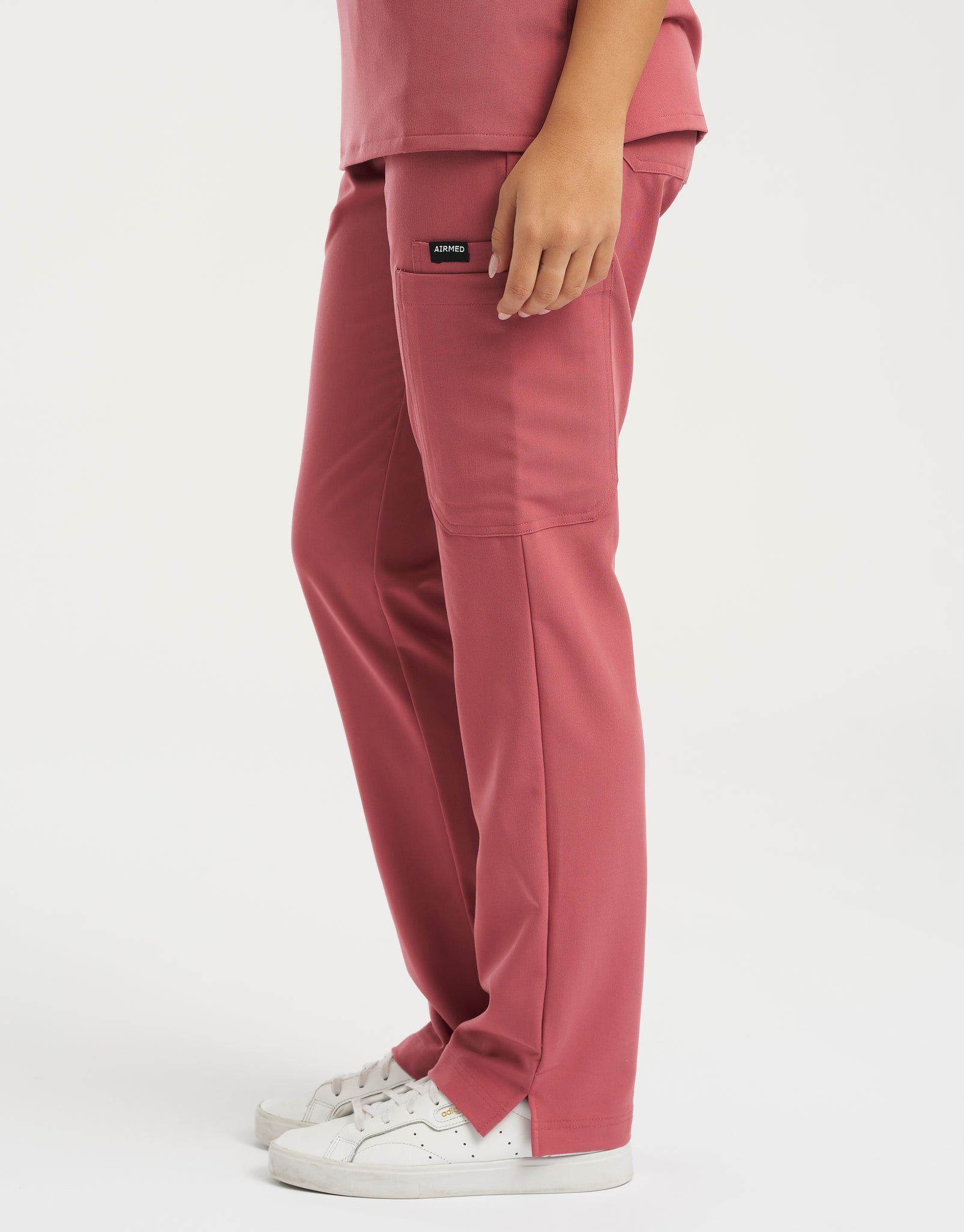 Essential Multi-Pocket Scrub Pants - Mauvewood