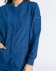 Scrub Jacket Button Up - Royal Blue
