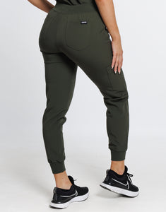 Essential Jogger Scrub Pants - Khaki Green