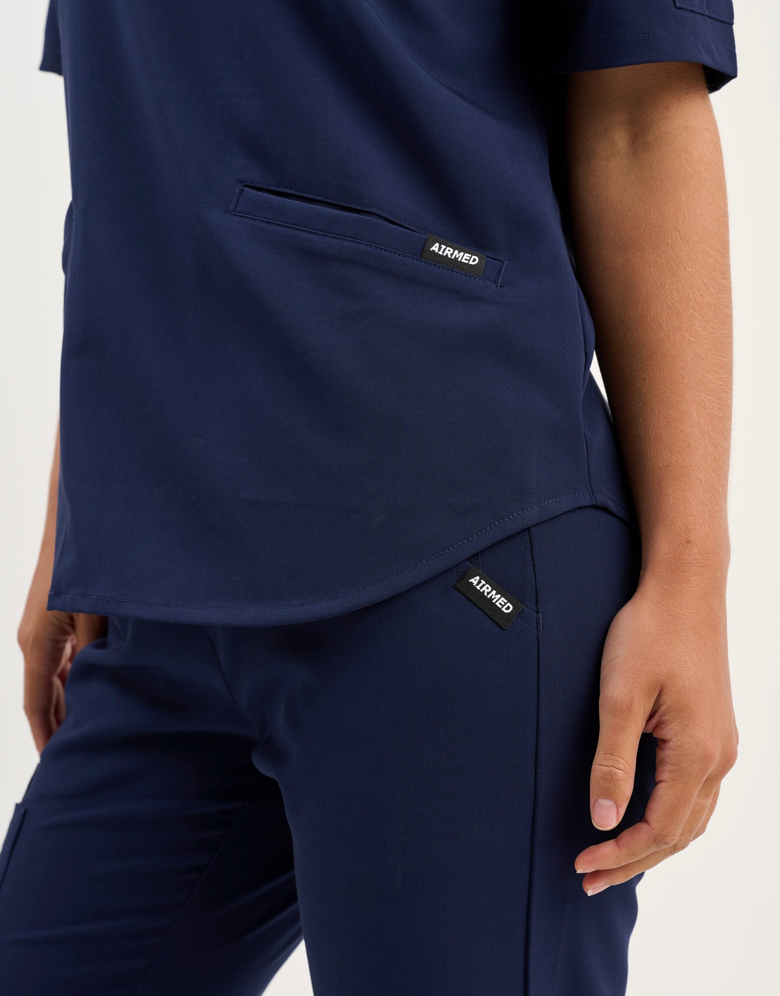 Aspire V Neck Scrub Top - True Navy