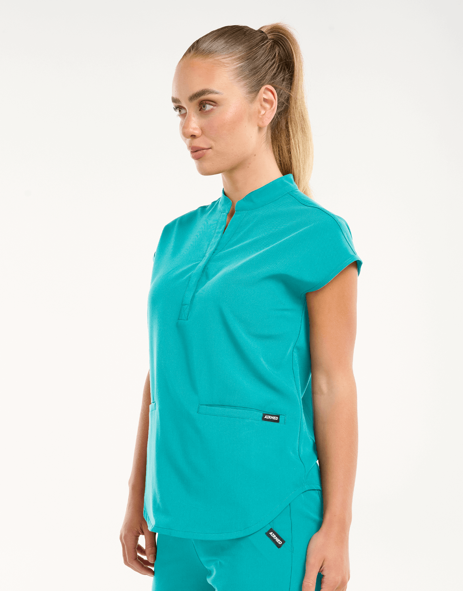 Apollo Scrub Top - Sydney Teal – Airmed Scrubs