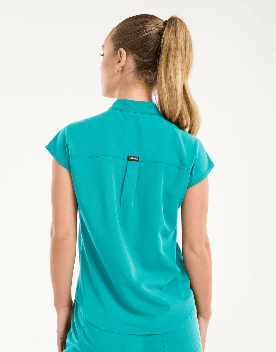 Apollo Scrub Top - Sydney Teal – Airmed Scrubs