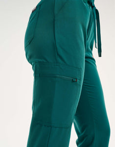 Essential Multi-Pocket Scrub Pants - Harbour Green