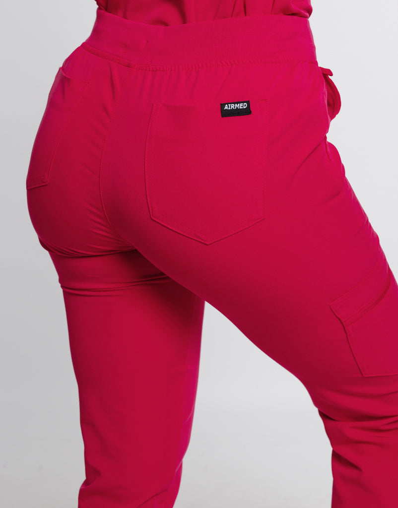 Essential Jogger Scrub Pants - Magenta Pink