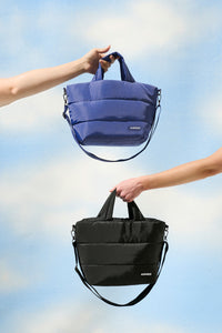 Mini Puffer Tote Bag - Yarra Blue