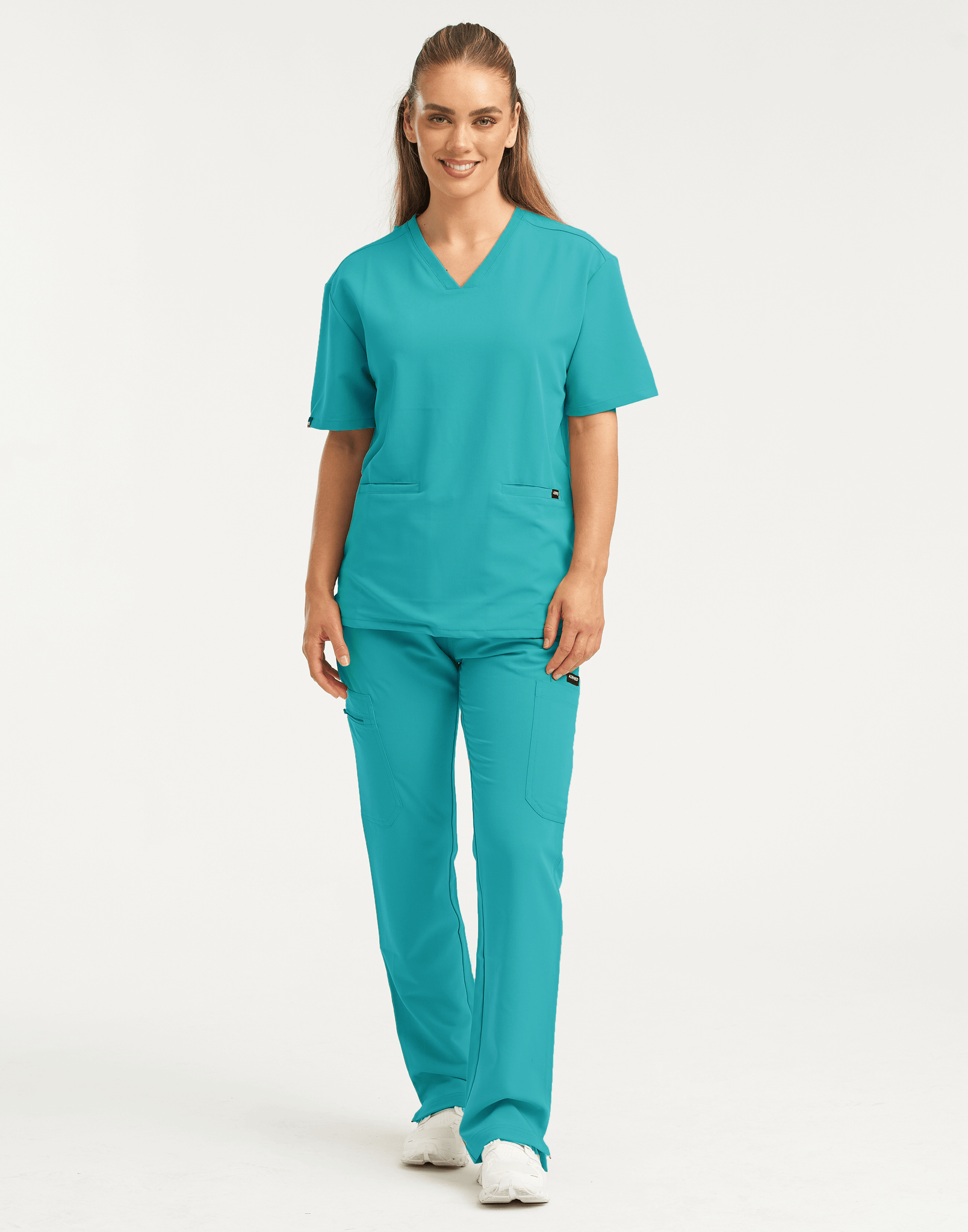 Essential Multi-Pocket Scrub Pants - Sydney Teal