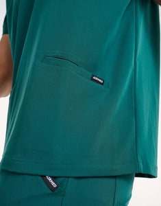 Aspire V Neck Scrub Top - Harbour Green