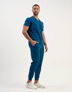 Aspire V Neck Scrub Top - Gibraltar Blue