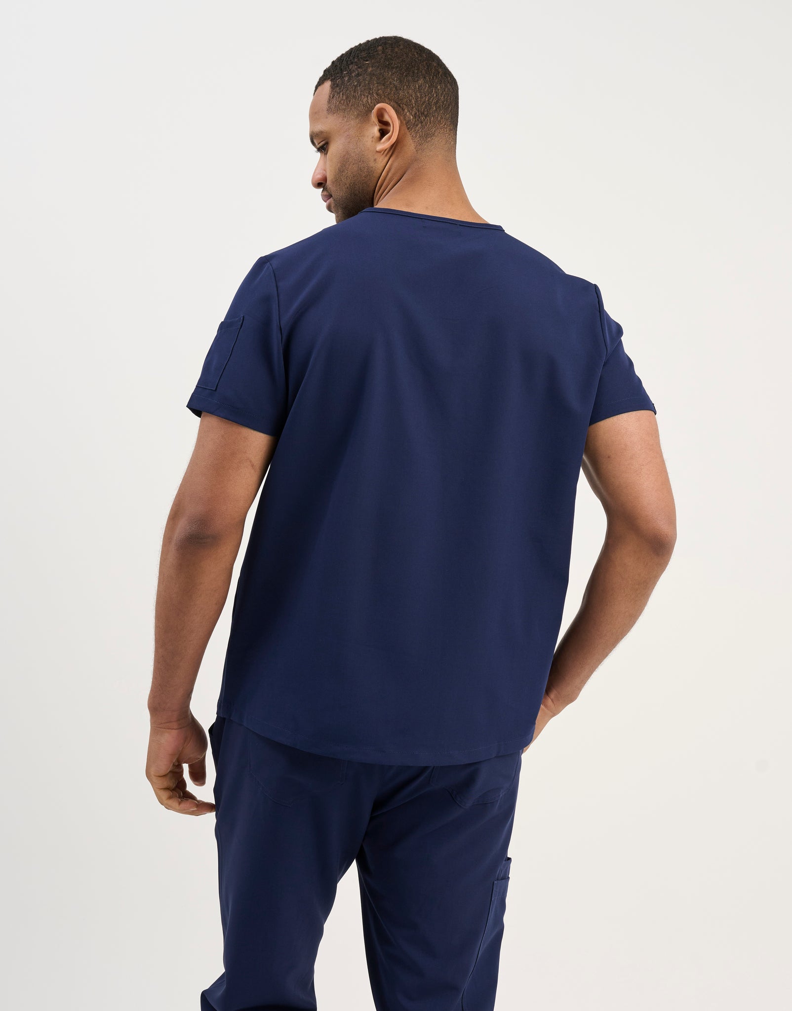 Aspire V Neck Scrub Top - True Navy