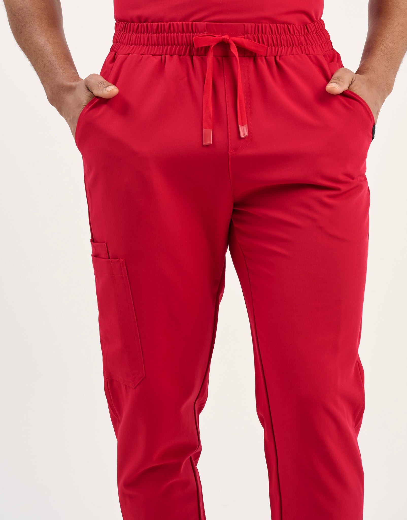 Aspire Jogger Scrub Pants - Cherry Red