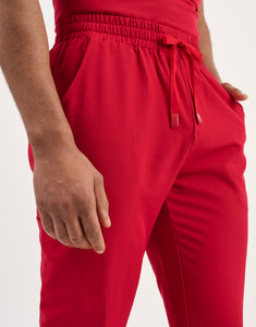 Aspire Jogger Scrub Pants - Cherry Red