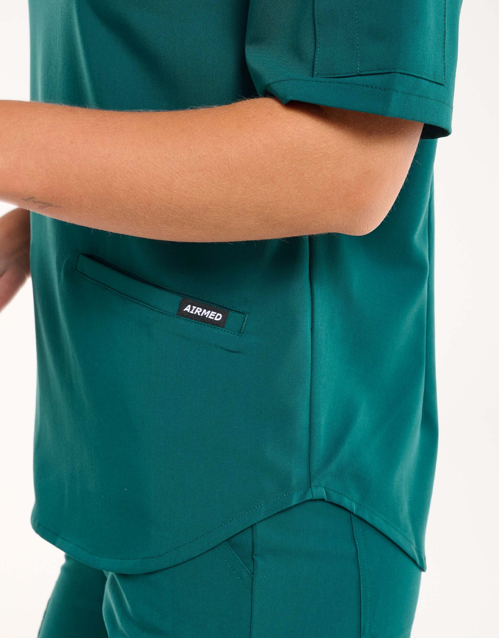 Aspire V Neck Scrub Top - Harbour Green