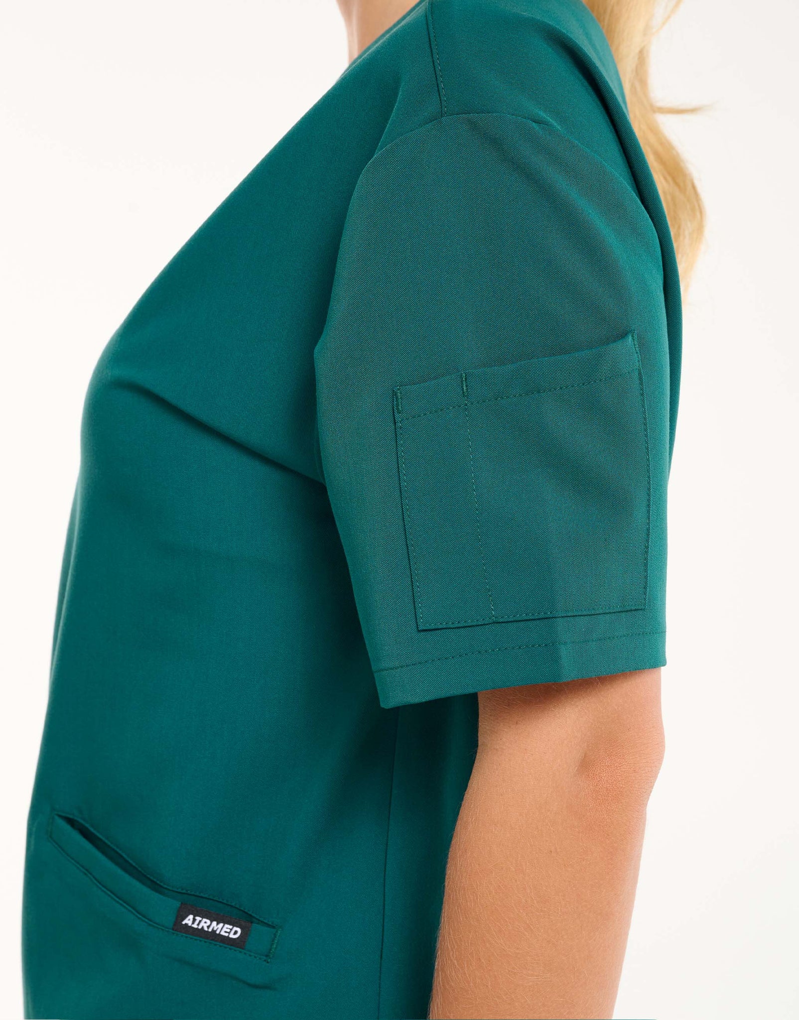 Aspire V Neck Scrub Top - Harbour Green