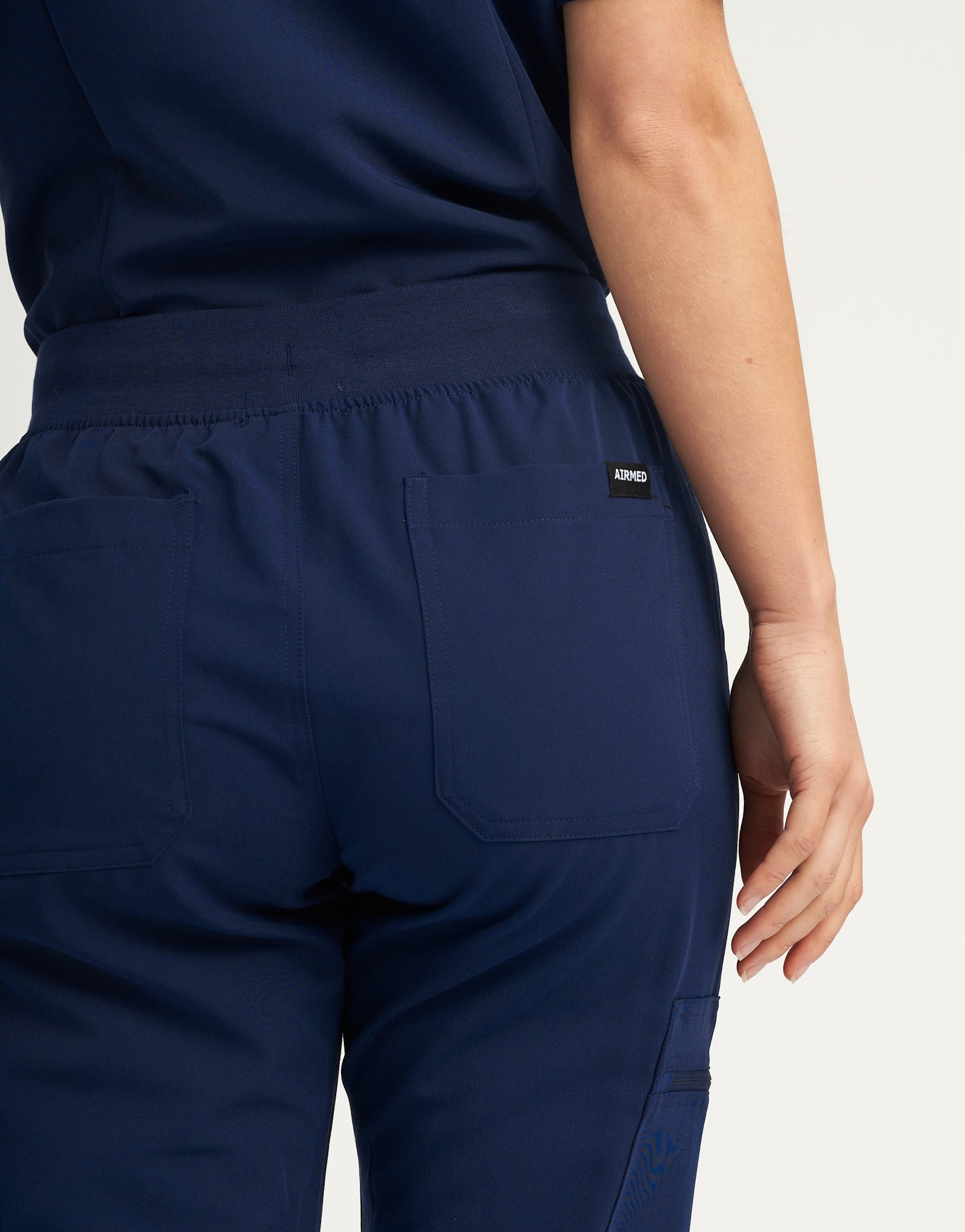 Essential Multi-Pocket Scrub Pants - True Navy