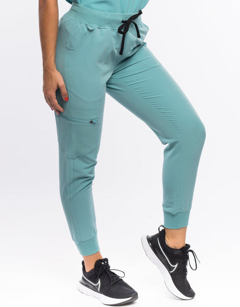 Teal outlet figs joggers