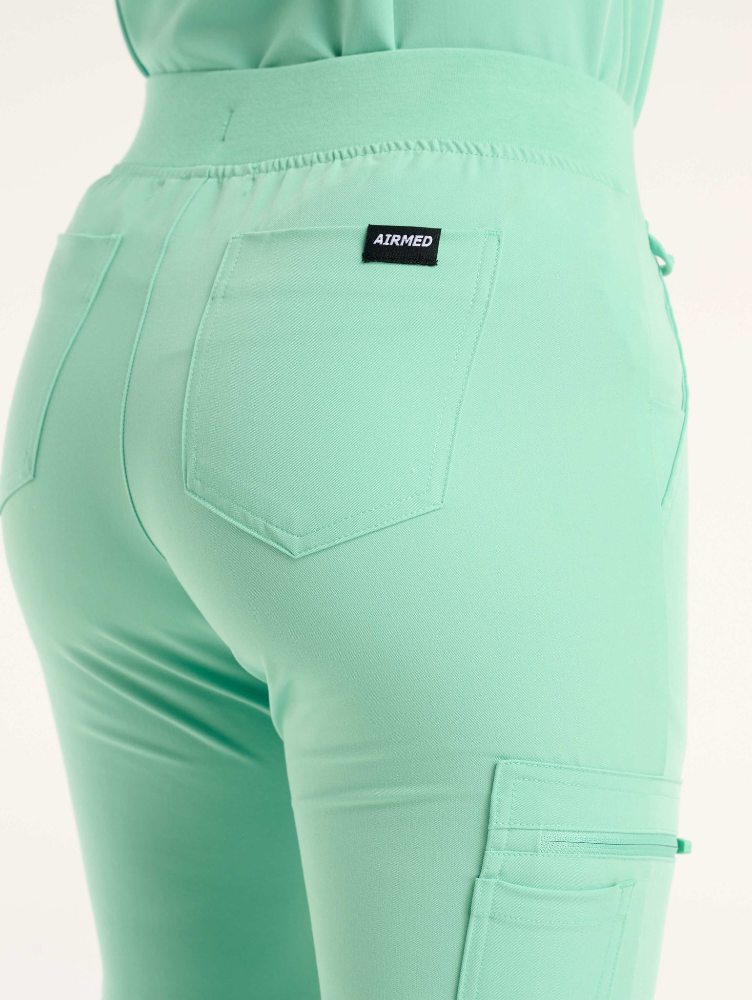 Essential Flare Scrub Pants - Ocean Mint