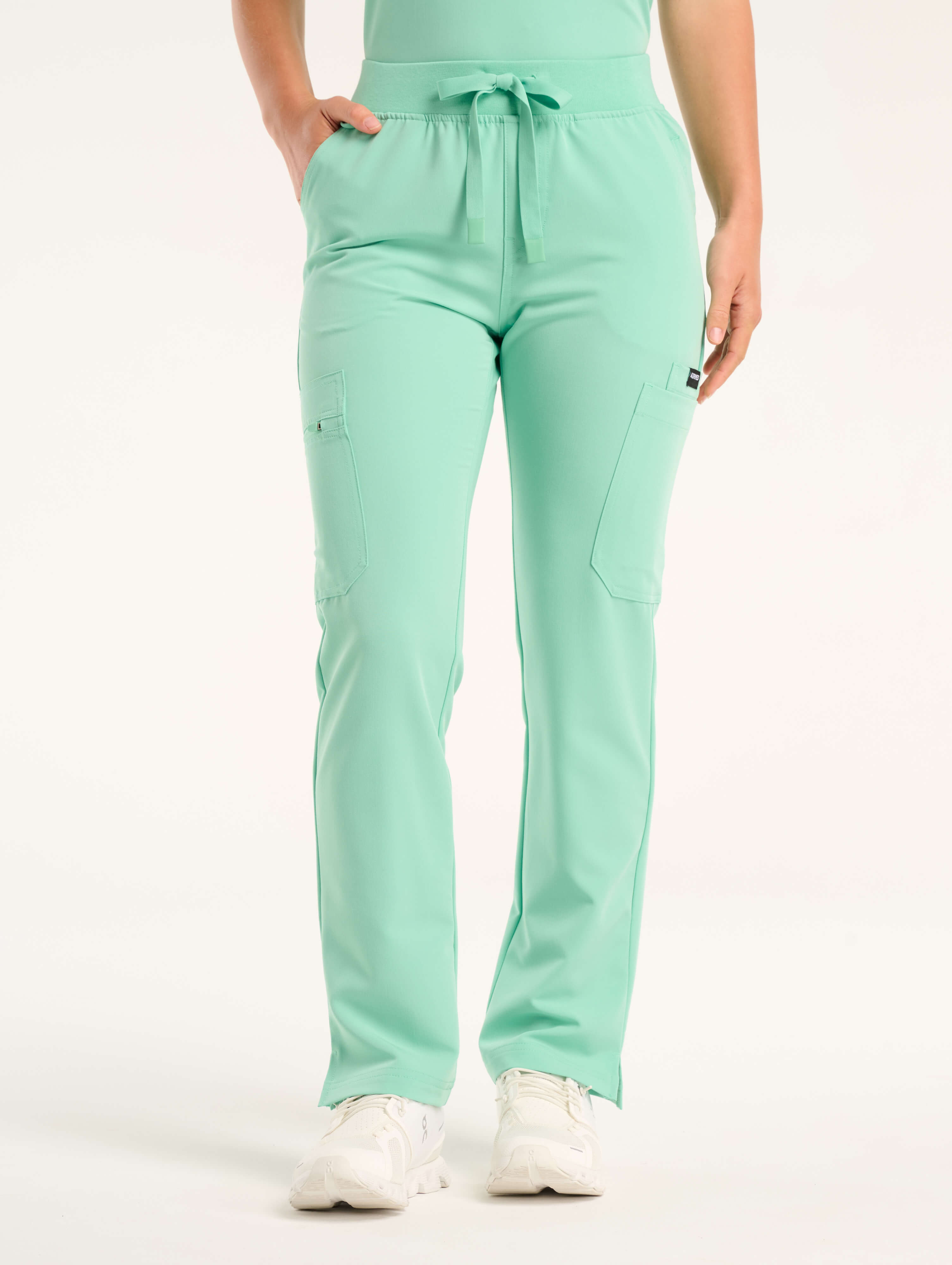 Essential Multi-Pocket Scrub Pants - Ocean Mint
