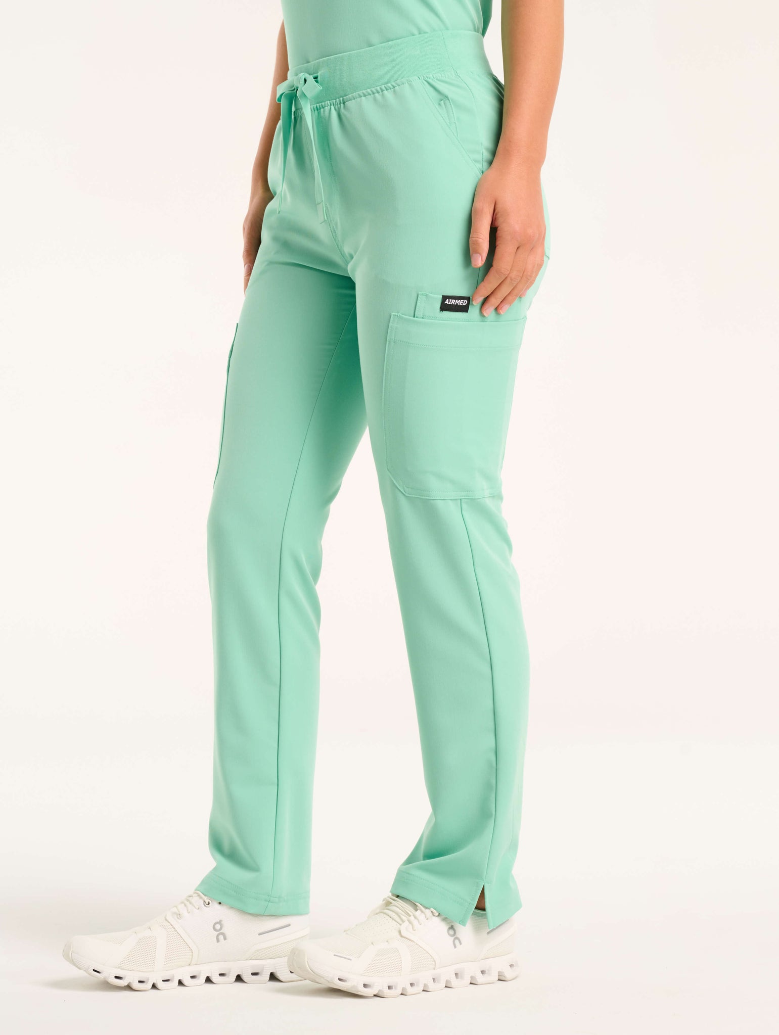 Essential Multi-Pocket Scrub Pants - Ocean Mint