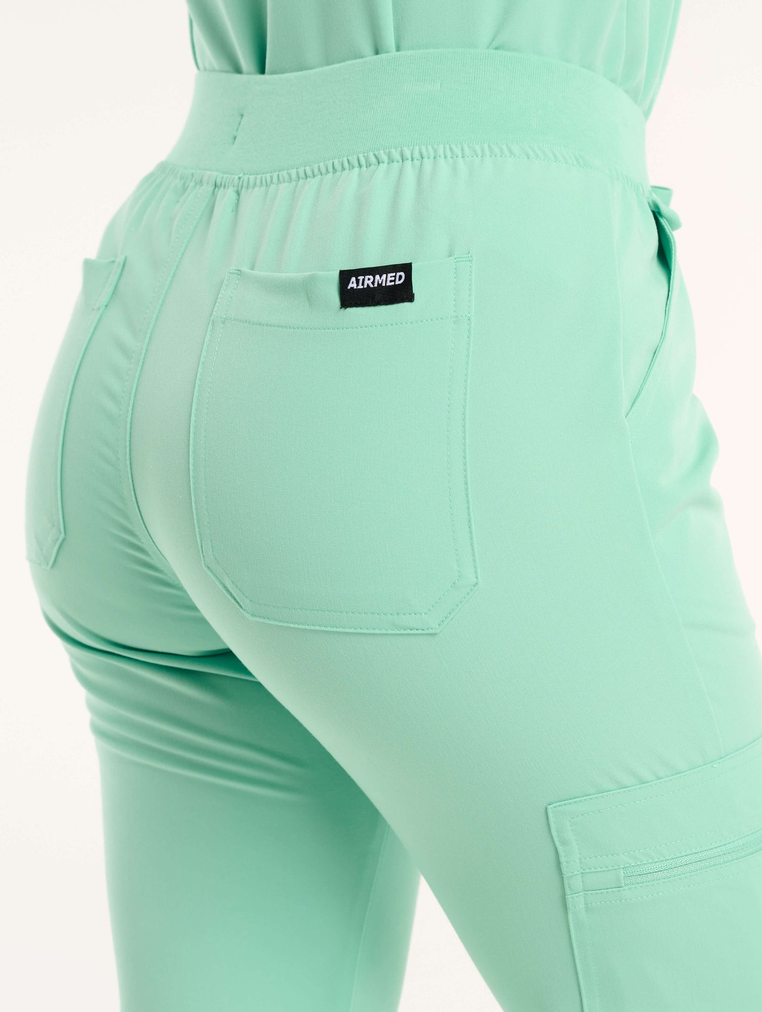 Essential Multi-Pocket Scrub Pants - Ocean Mint