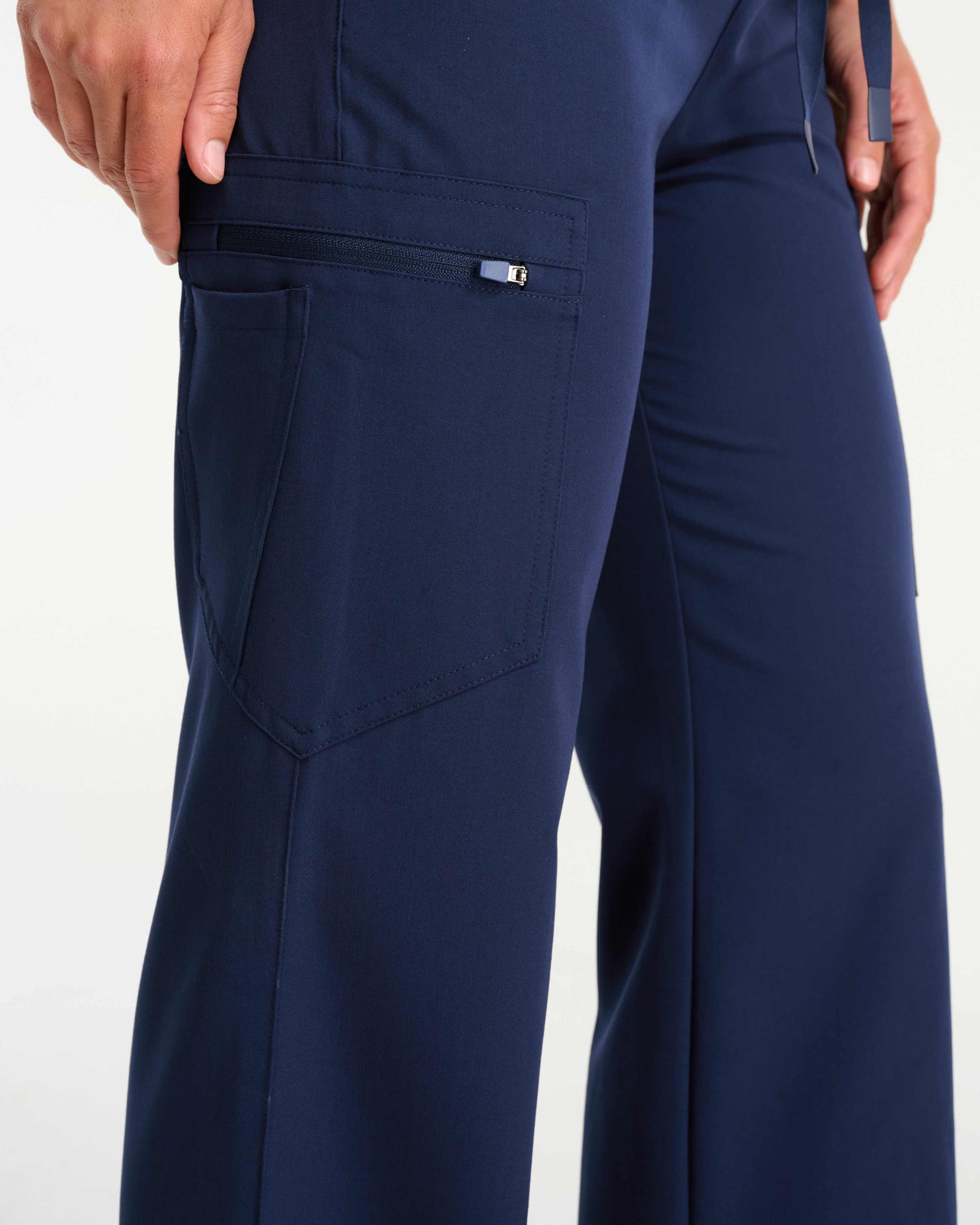 Aspire Wide Leg Scrub Pants - True Navy – Airmed Scrubs