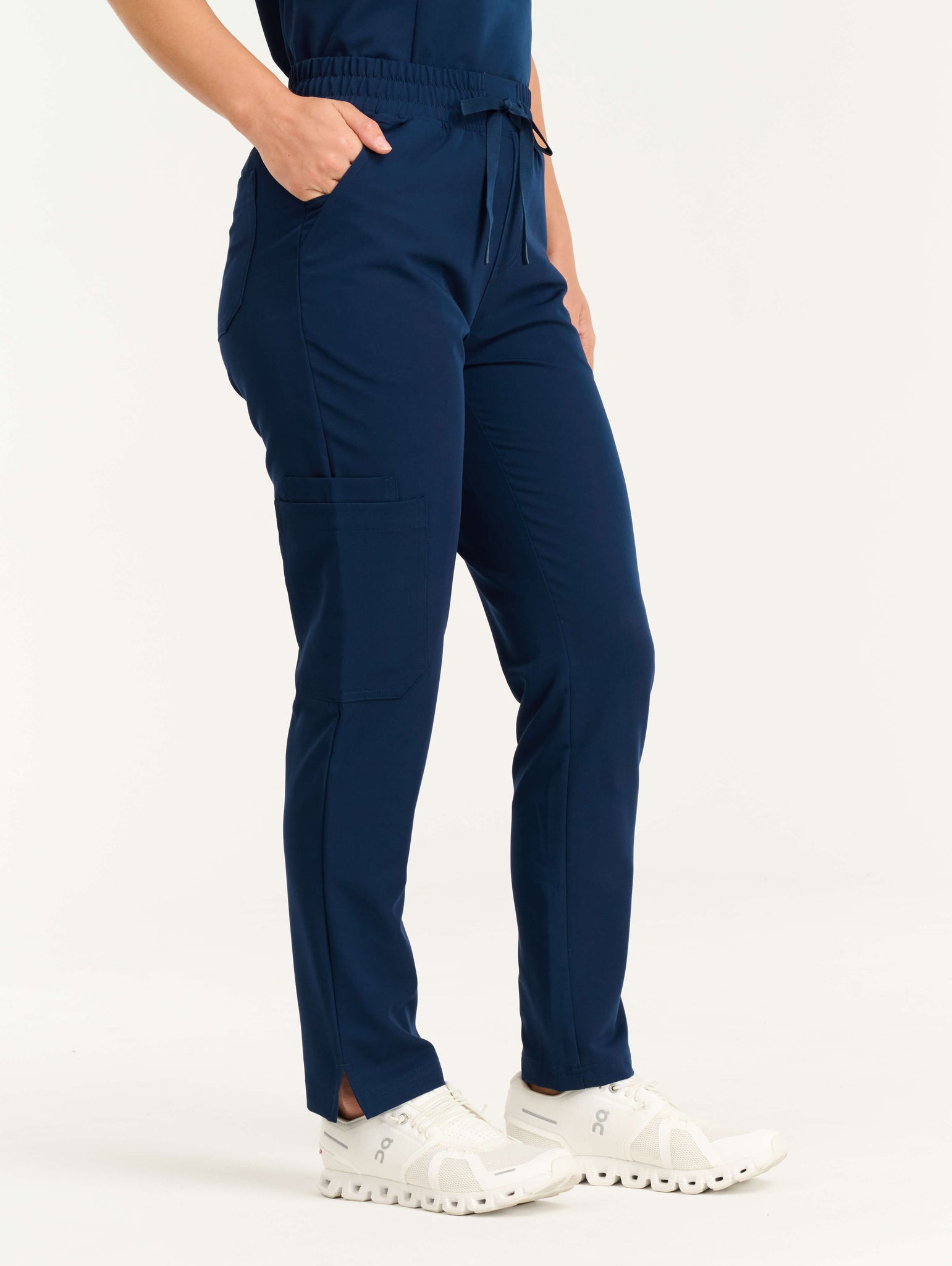 Aspire Straight Leg Scrub Pants - True Navy