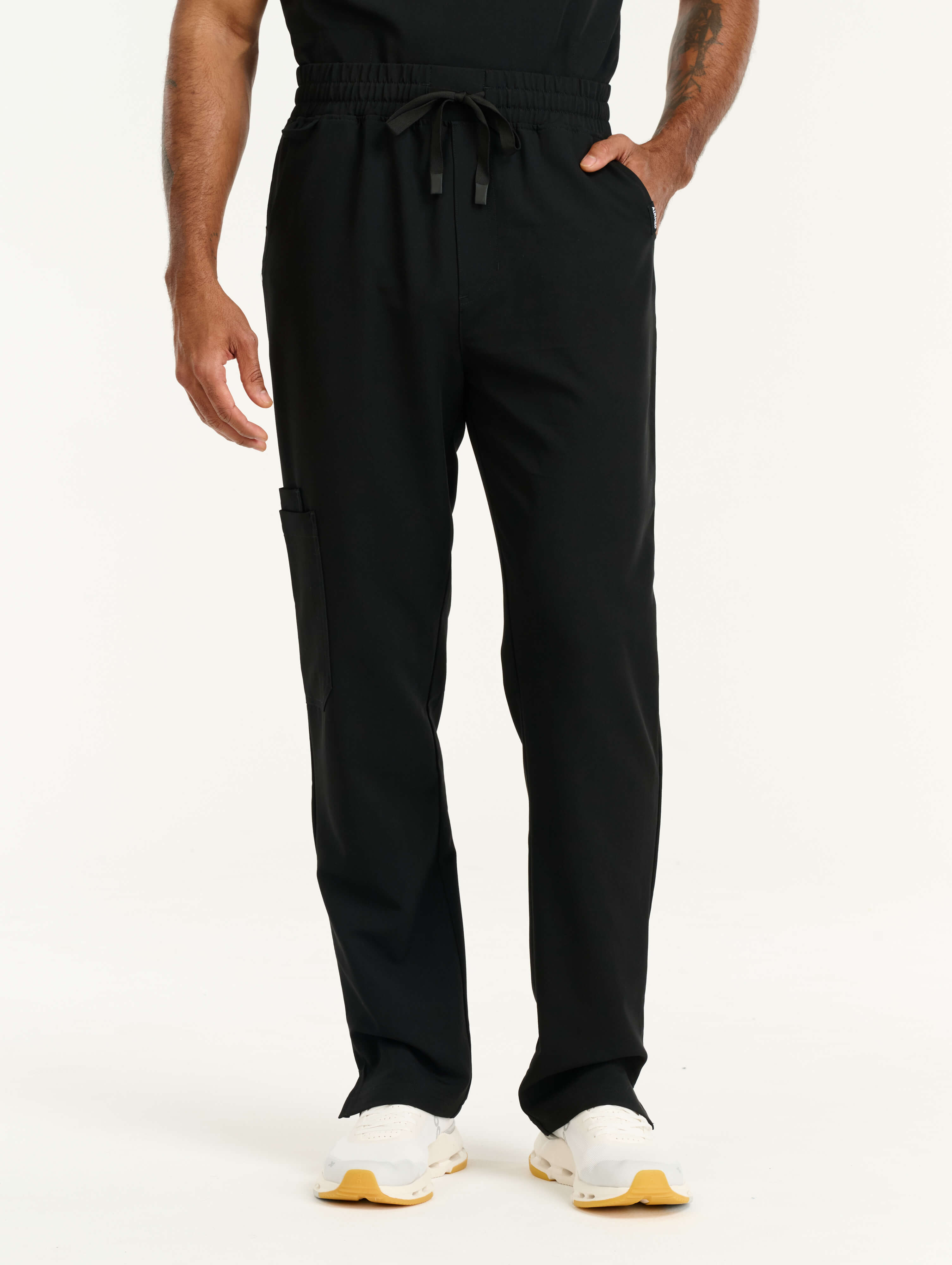 Aspire Straight Leg Scrub Pants - Black