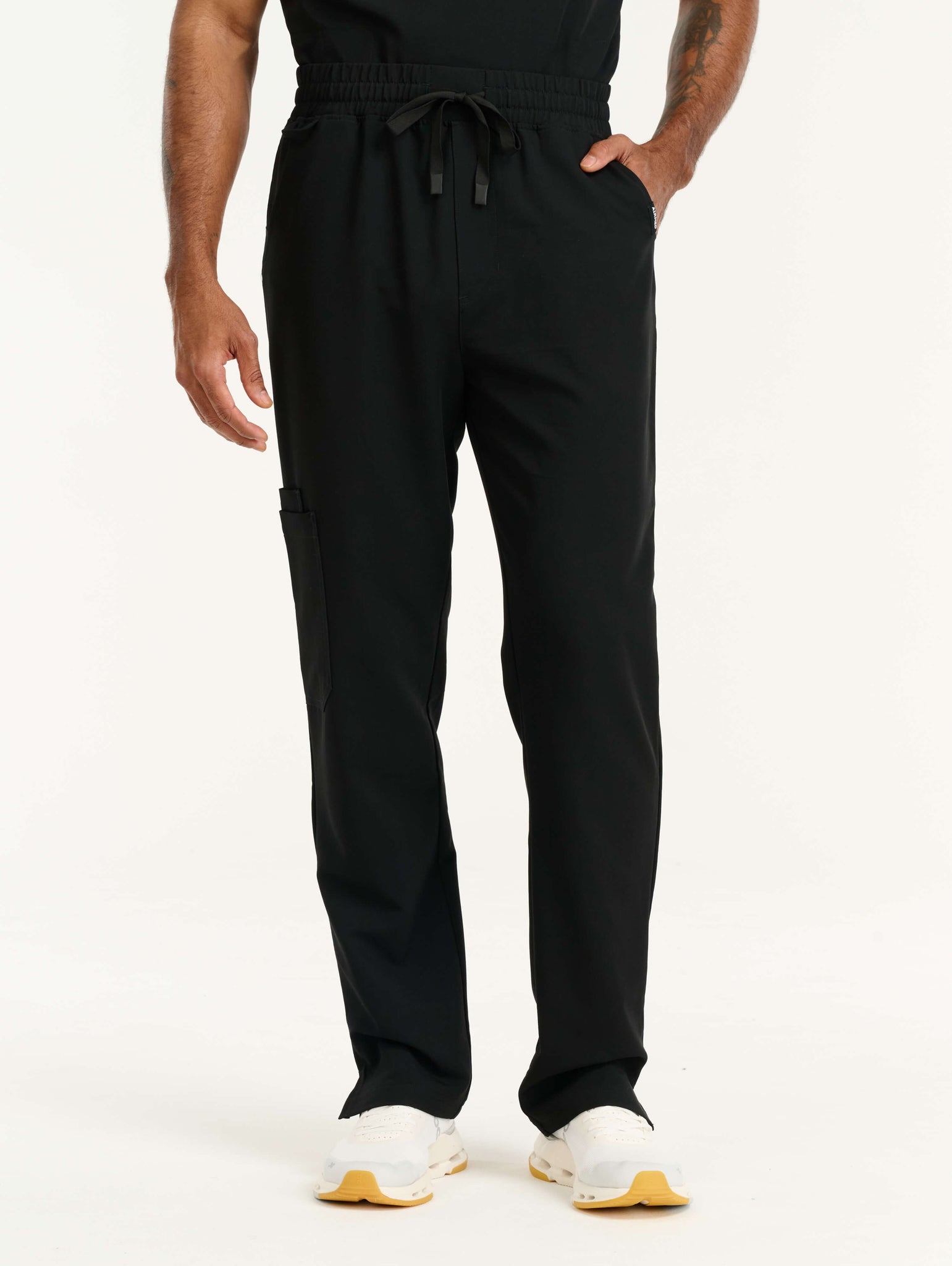 Aspire Straight Leg Scrub Pants - Black