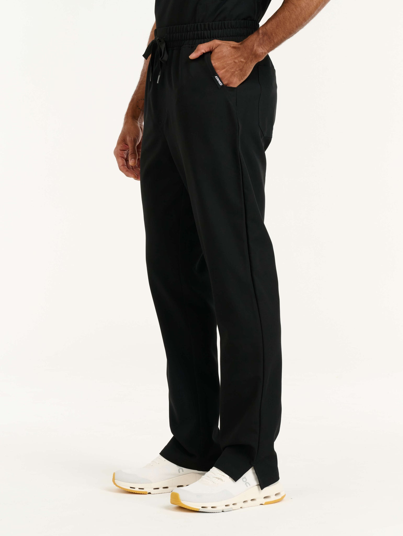 Aspire Straight Leg Scrub Pants - Black