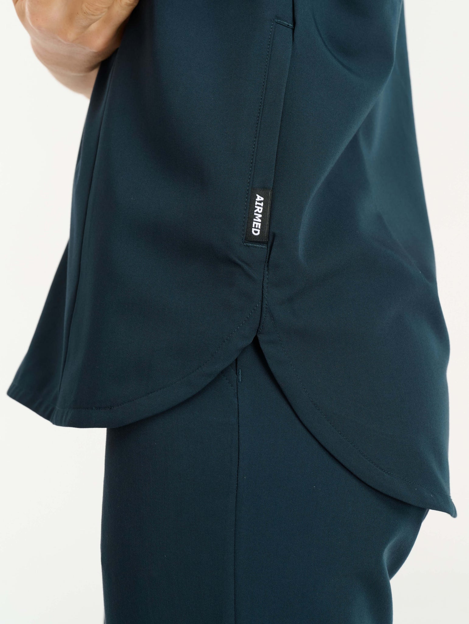 Aspire Mock Neck Scrub Top - Midnight Navy