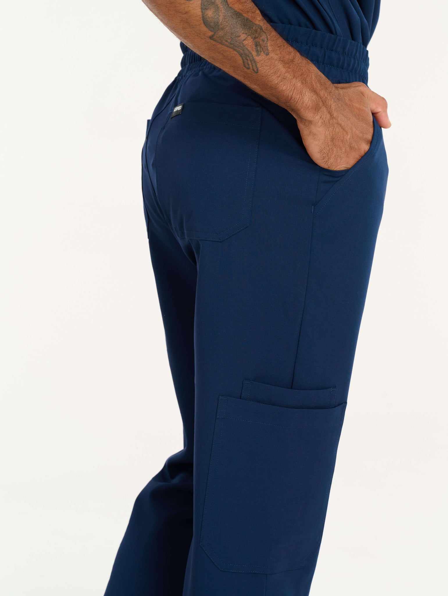 Aspire Straight Leg Scrub Pants - True Navy