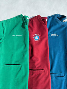 Essential Flare Scrub Pants - Black