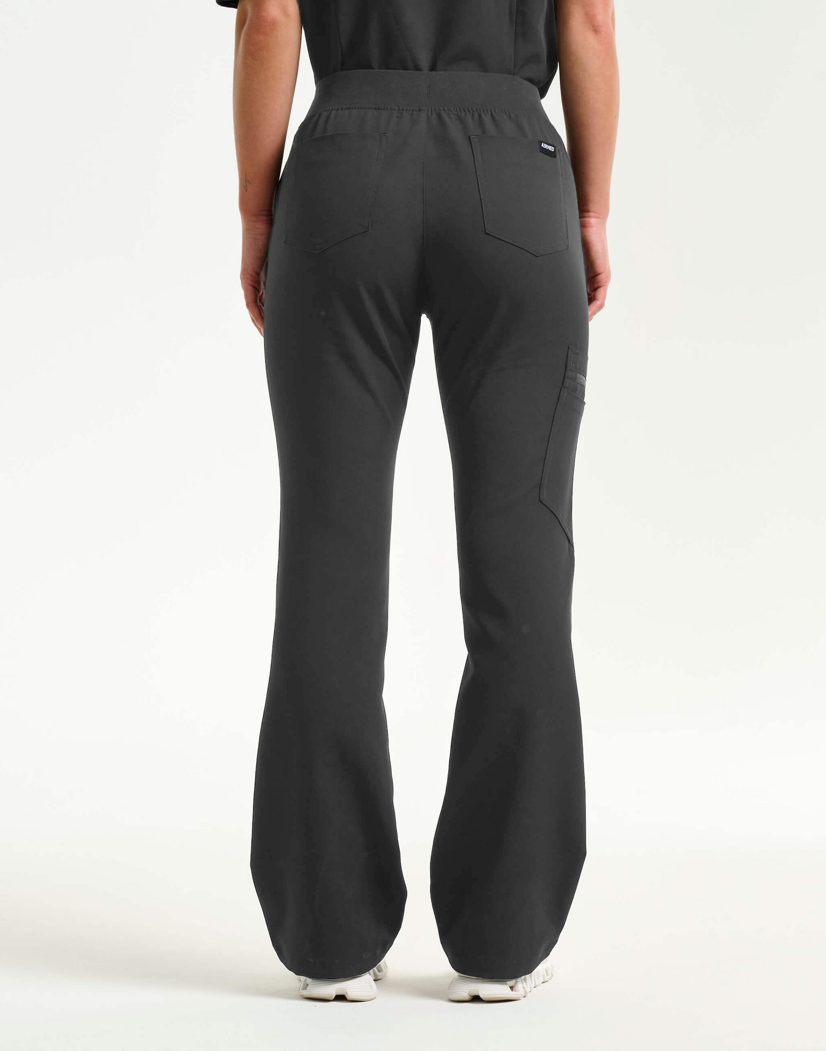 Essential Flare Scrub Pants - Asphalt