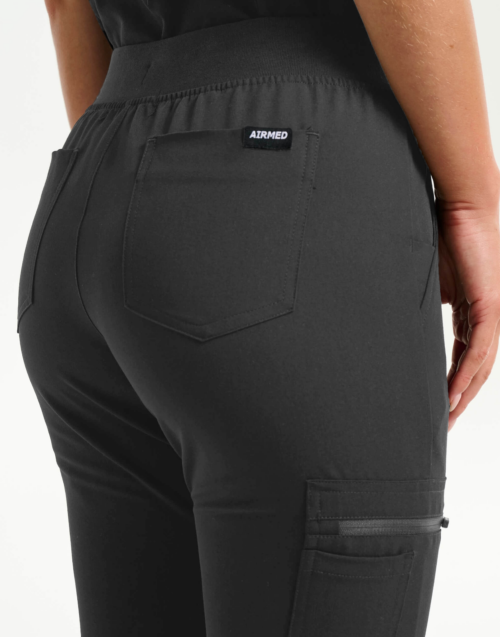 Essential Flare Scrub Pants - Asphalt