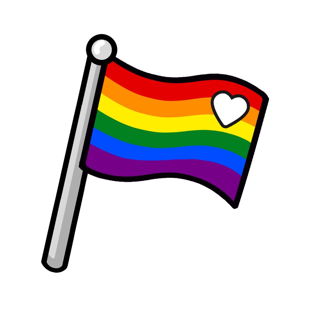 Icon Flag with Heart