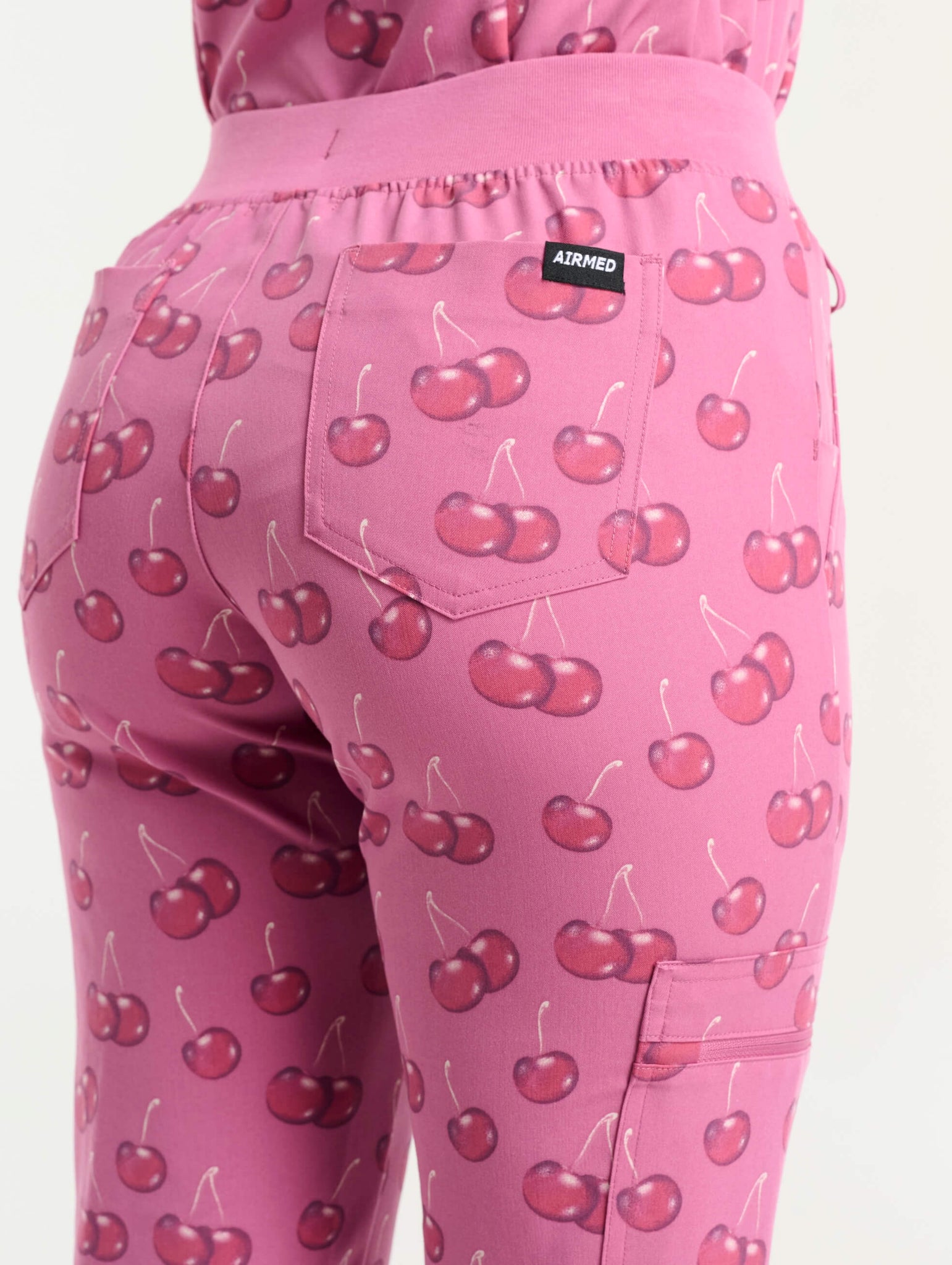 Essential Jogger Scrub Pants - Cherry Print