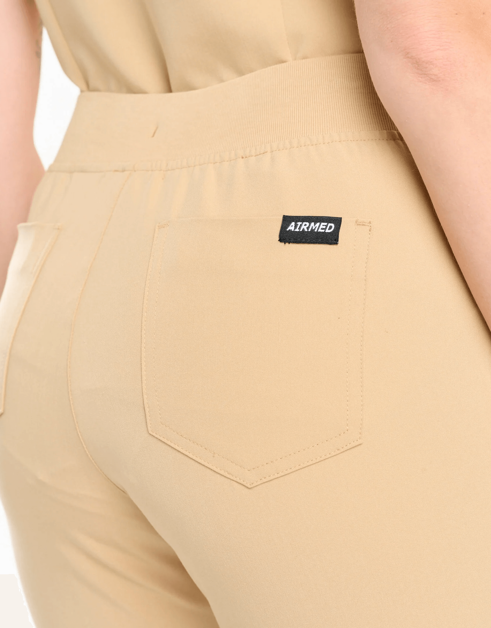Essential Flare Scrub Pants - Warm Sand
