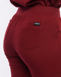 Essential Jogger Scrub Pants - Syrah Red