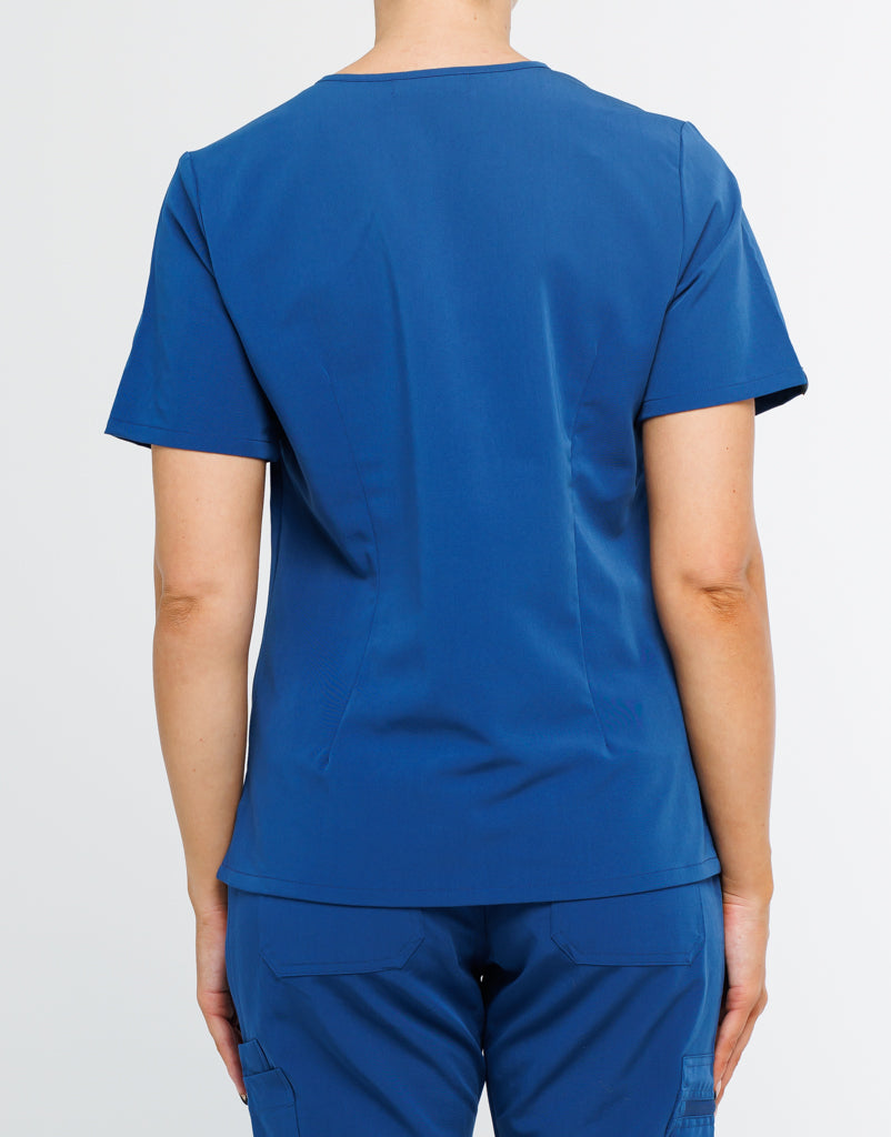 Women's Essential One Pocket V Neck Scrub Top - Royal Blue – Airmed Scrubs