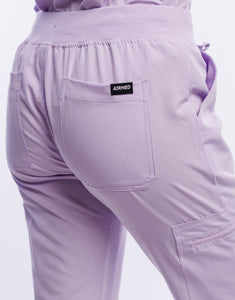 Essential Multi-Pocket Scrub Pants - Pastel Lilac
