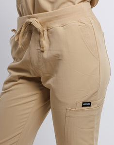 Essential Multi-Pocket Scrub Pants - Warm Sand
