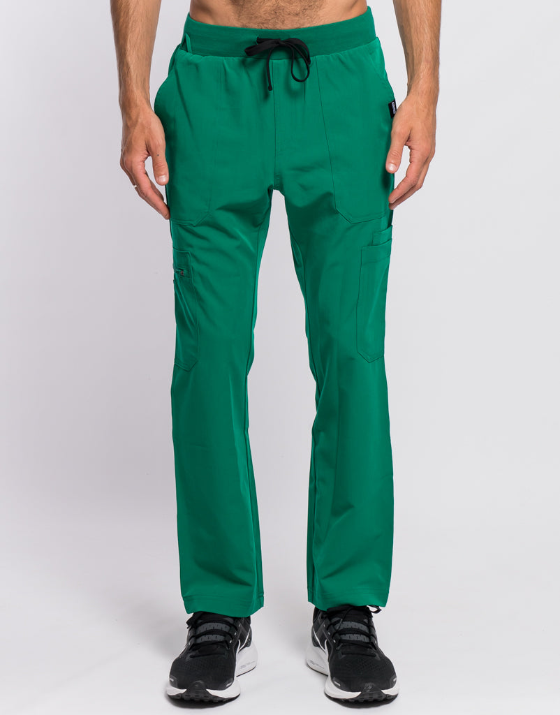 Essential Multi-Pocket Scrub Pants - Ultramarine Green
