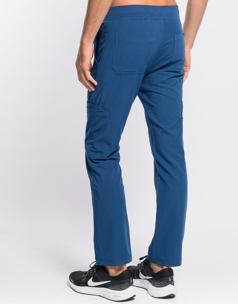 Essential Multi-Pocket Scrub Pants - Classic Blue