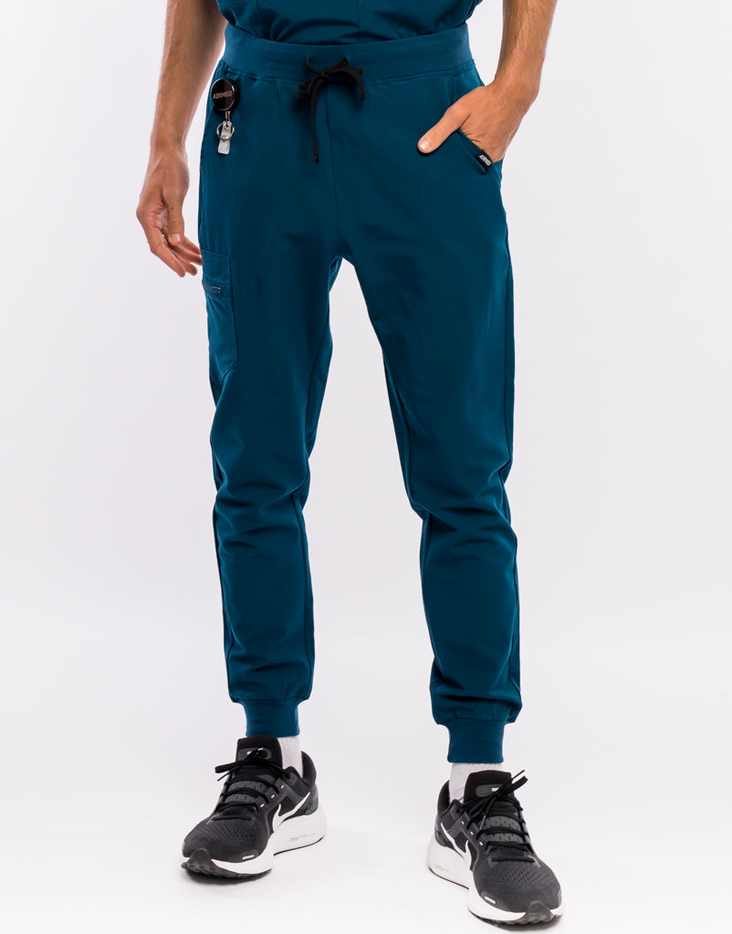 Men's Essential Jogger Scrub Pants Gibraltar Blue Airmed Scrubs