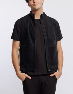Essential Fleece Vest - Black