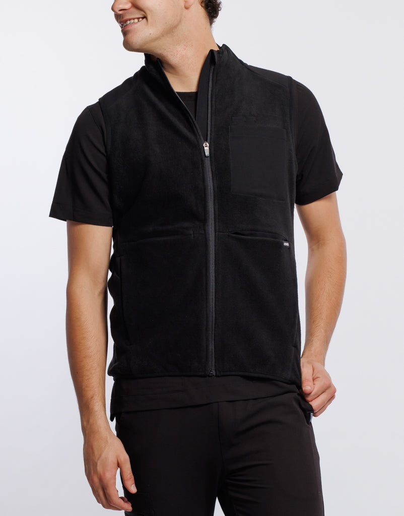Essential Fleece Vest - Black