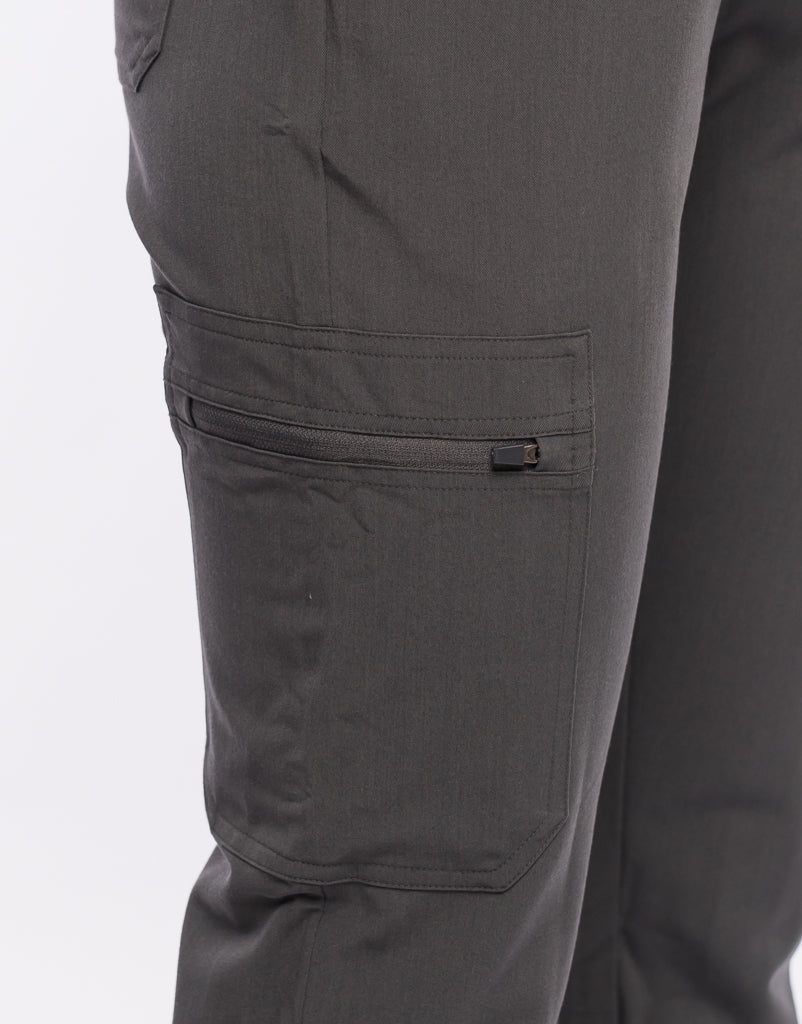 Women's Essential Multi-Pocket Scrub Pants - Asphalt Grey – Airmed Scrubs